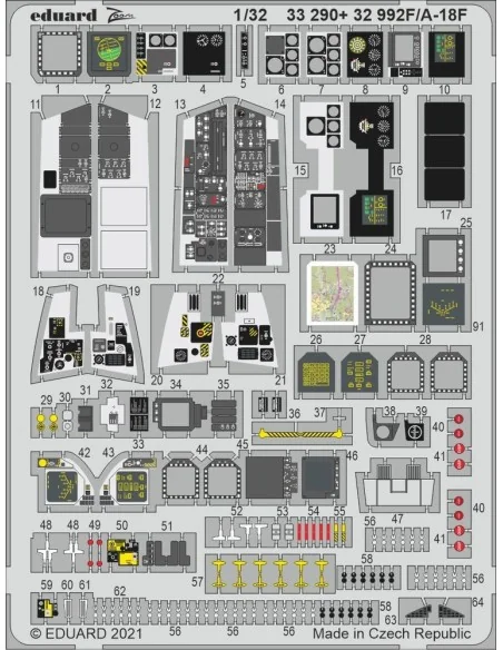 F/A-18F, for REVELL, 1/32 - Eduard Accessories 33290