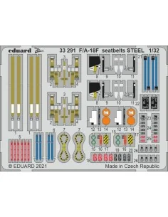 [NO_DESC] F/A-18F seatbelts STEEL, for REVELL, 1/32 - Eduard Access...