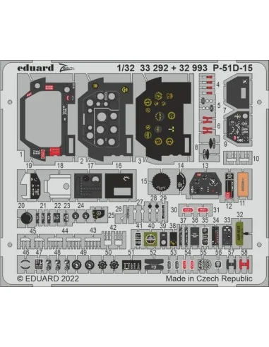 P-51D-15 for REVELL, 1/32 - Eduard Accessories 33292