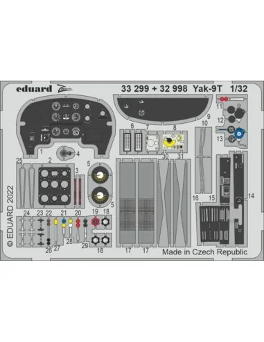 Yak-9T, 1/32 - Eduard Accessories 33299