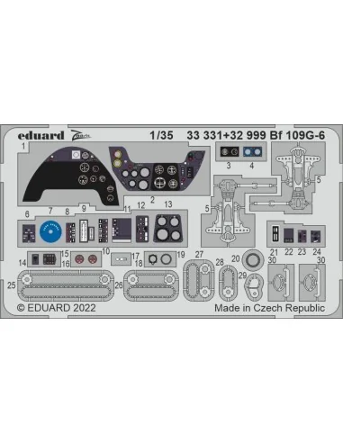 Bf 109G-6, 1/35 - Eduard Accessories 33331