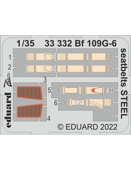Bf 109G-6, 1/35 - Eduard Accessories 33331
