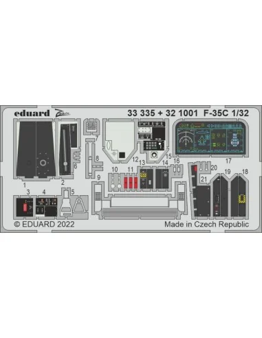 [NO_DESC] F-35C for TRUMPETER, 1/32 - Eduard Accessories 33335