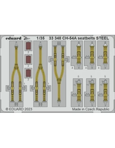 CH-54A seatbelts STEEL 1/35 ICM, 1/35 - Eduard Accessories 33348