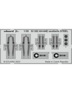 AH-64E seatbelts STEEL 1/35 TAKOM, 1/35 - Eduard Accessories 33352