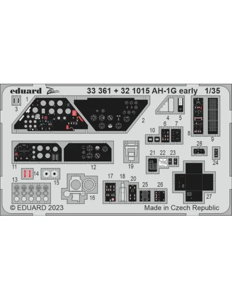 [NO_DESC] AH-1G early seatbelts STEEL 1/35, 1/32 - Eduard Accessori...