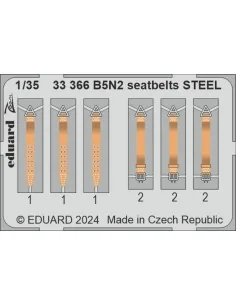 B5N2 seatbelts STEEL BORDER MODEL, 1/35 - Eduard Accessories 33366