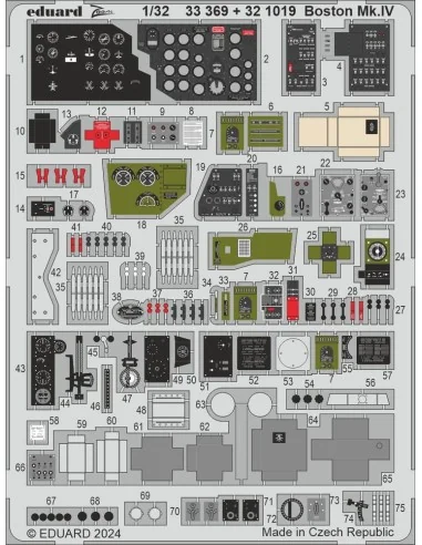 Boston Mk.IV HKM, 1/32 - Eduard Accessories 33369