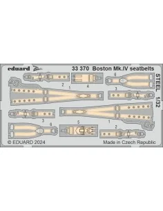 Boston Mk.IV seatbelts STEEL HKM, 1/32 - Eduard Accessories 33370