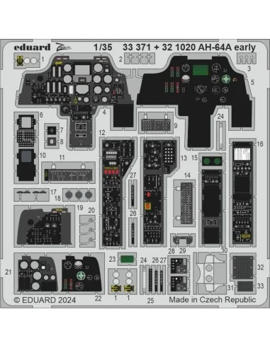AH-64A early, 1/35 - Eduard Accessories 33371