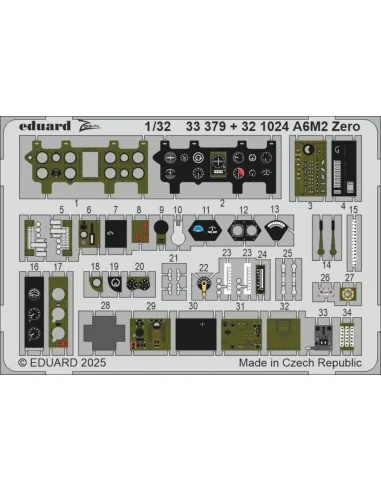 A6M2 Zero TAMIYA, 1/32 - Eduard Accessories 33379