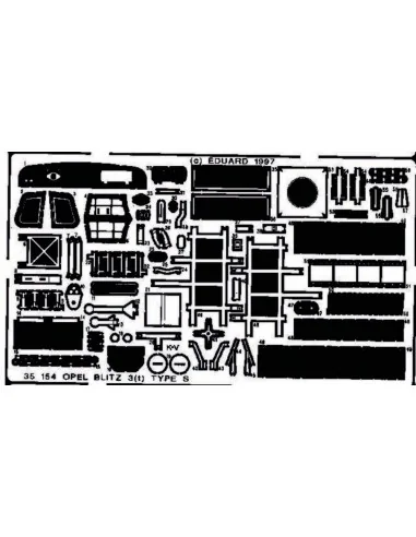Opel Blitz 3(t) Type S Detailbausatz, 1/35 - Eduard Accessories 35154