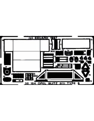 Opel Blitz 3(t) Type S Detailbausatz, 1/35 - Eduard Accessories 35154
