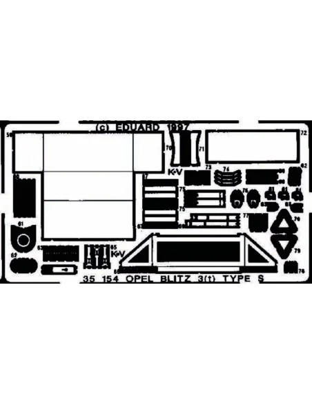 Opel Blitz 3(t) Type S Detailbausatz, 1/35 - Eduard Accessories 35154
