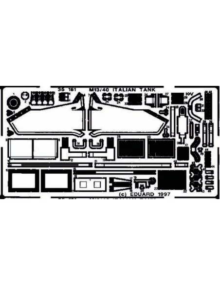 M13/40 Panzer Detailbausatz, 1/35 - Eduard Accessories 35161