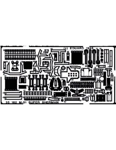 [NO_DESC] M51 Super Sherman Detailbausatz, 1/35 - Eduard Accessorie...