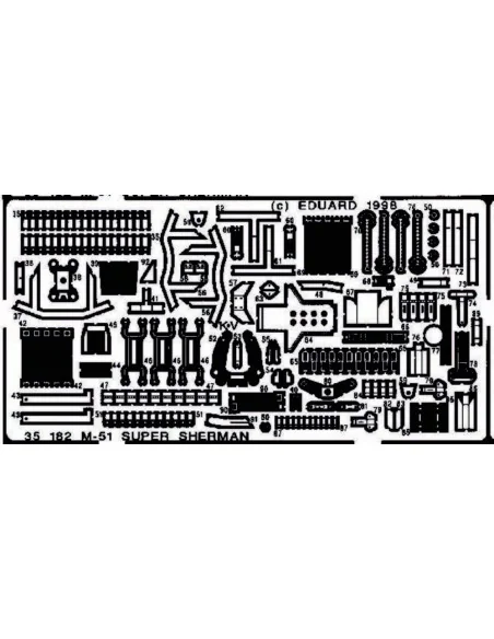 [NO_DESC] M51 Super Sherman Detailbausatz, 1/35 - Eduard Accessorie...