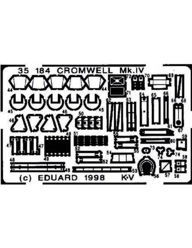 Cromwell MK IV Detailsatz aussen, 1/35 - Eduard Accessories 35184
