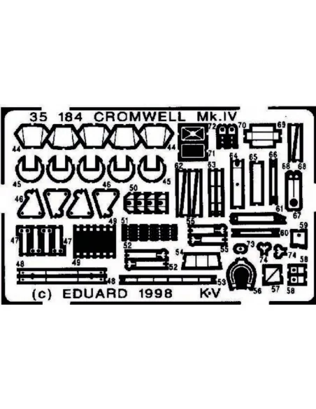 Cromwell MK IV Detailsatz aussen, 1/35 - Eduard Accessories 35184