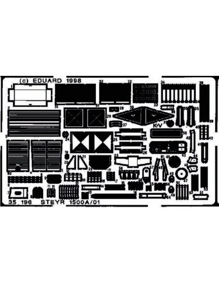 Steyer 1500A/01 Detailbausatz, 1/35 - Eduard Accessories 35196