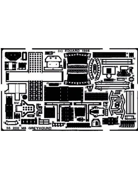 M8 Greyhound Detailbausatz, 1/35 - Eduard Accessories 35200