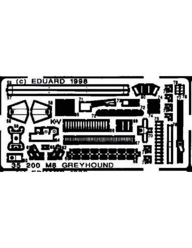 M8 Greyhound Detailbausatz, 1/35 - Eduard Accessories 35200
