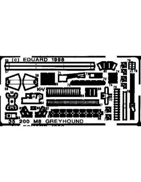 M8 Greyhound Detailbausatz, 1/35 - Eduard Accessories 35200
