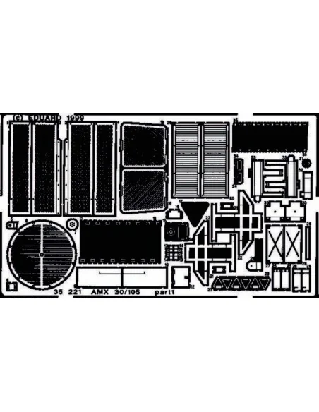 [NO_DESC] AMX 30/105 Detailbausatz Außen, 1/35 - Eduard Accessories...
