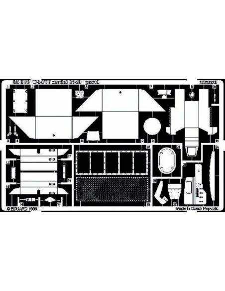 Sowietischer Kampfpanzer T-34/76 1942 Fotoätzsatz, 1/35 - Eduard Ac...