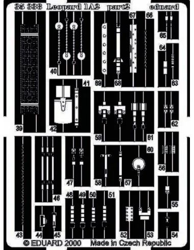 Leopard 1 A2 Fotoätzsatz, 1/35 - Eduard Accessories 35338
