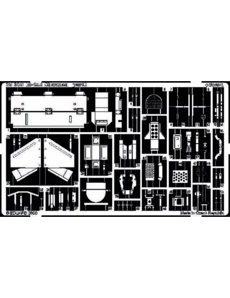 [NO_DESC] M-4A1 Sherman Fotoätzsatz, 1/35 - Eduard Accessories 35339
