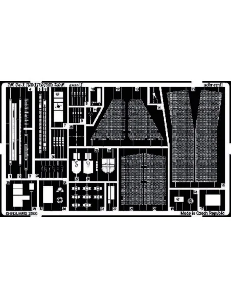 Leopard 2 A5 Bundeswehr Fotoätzsatz, 1/35 - Eduard Accessories 35340