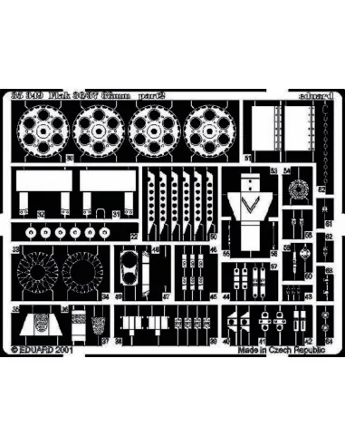 Flak 36/37 88 mm Fotoätzsatz, 1/35 - Eduard Accessories 35349
