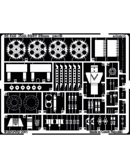 [NO_DESC] Flak 36/37 88 mm Fotoätzsatz, 1/35 - Eduard Accessories 3...
