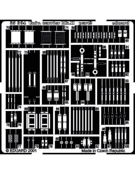 Univ. carrier Mk. II Fotoätzsatz, 1/35 - Eduard Accessories 35364