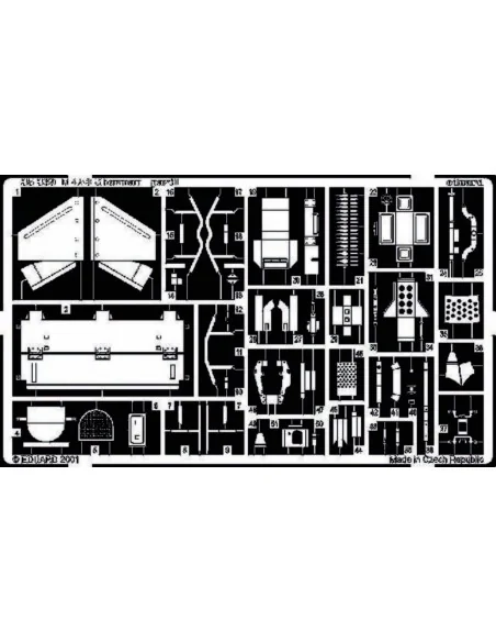 M4A3 Sherman Fotoätzsatz, 1/35 - Eduard Accessories 35369