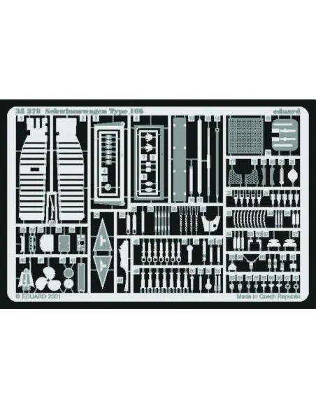 Schwimmwagen Typ 166 fotätzsatz, 1/35 - Eduard Accessories 35378