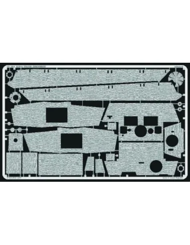 Königstiger Zimmerit Fotoätzsatz, 1/35 - Eduard Accessories 35404
