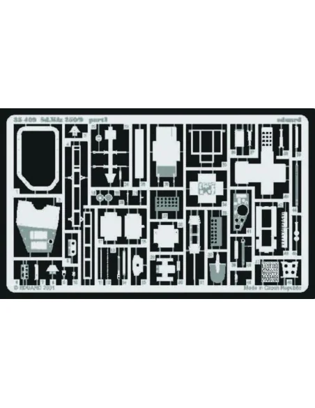 Sd.Kfz. 250/9 Fotoätzsatz, 1/35 - Eduard Accessories 35409