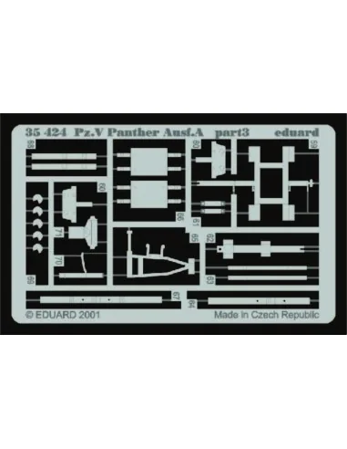 Sd.Kfz.171 Panther A Detailsatz Außen, 1/35 - Eduard Accessories 35424