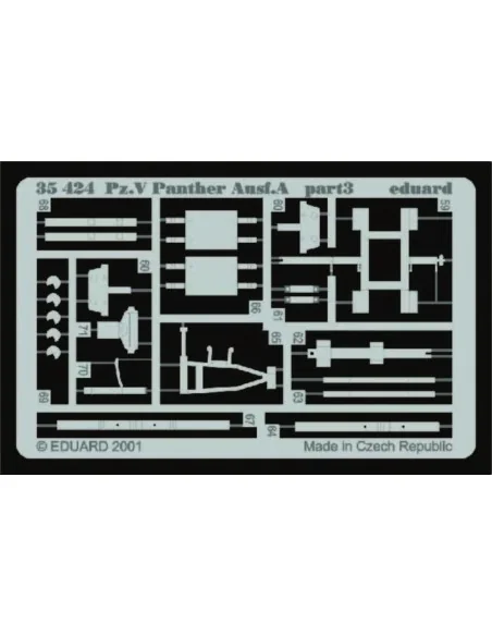 Sd.Kfz.171 Panther A Detailsatz Außen, 1/35 - Eduard Accessories 35424