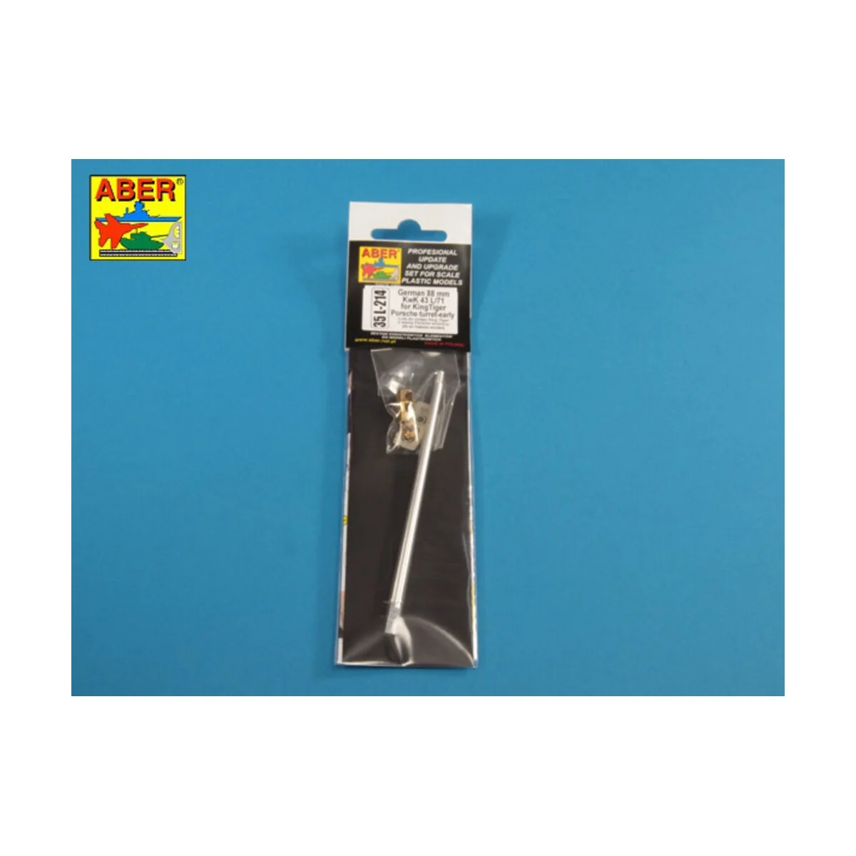 German 8, 8cm Kw.K 43 (L/71) gun used on Tiger B Porsche turret-ear...