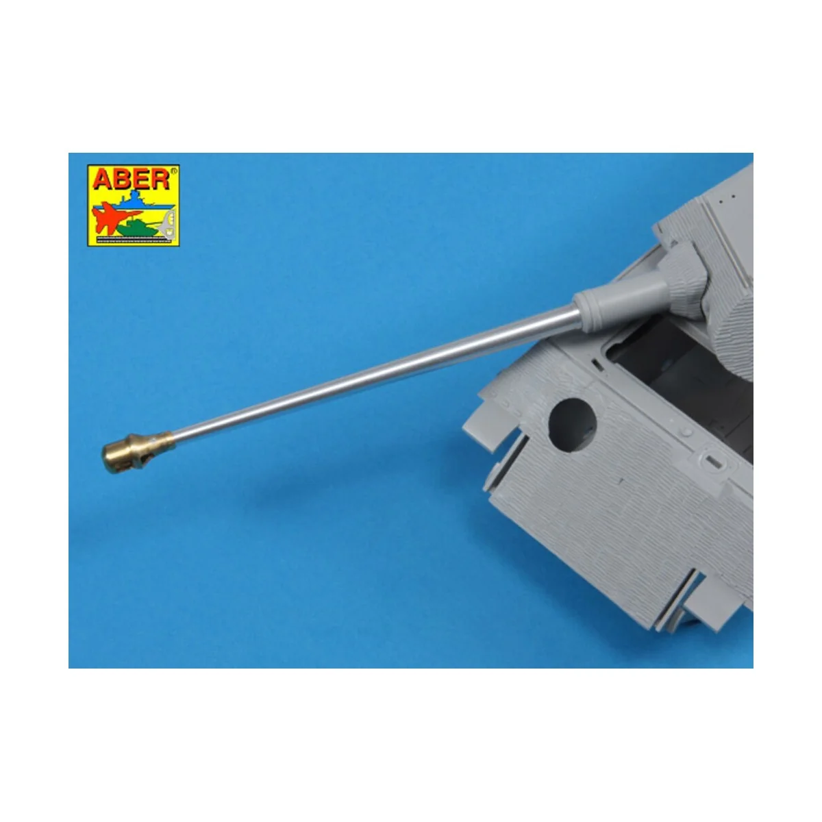 German 8, 8cm Kw.K 43 (L/71) gun used on Tiger B Porsche turret-ear...