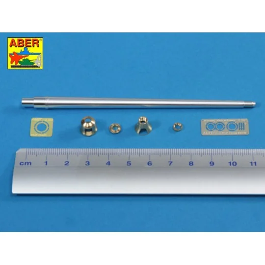 German 8,8cm Kw.K 43 (L/71) gun used on Tiger B Porsche turret-earl...