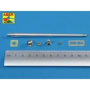 German 8,8cm Kw.K 43 (L/71) gun used on Tiger B Porsche turret-earl...