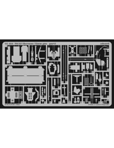 US M4A3 Sherman 75 mm gun Fotoätzsatz, 1/35 - Eduard Accessories 35454