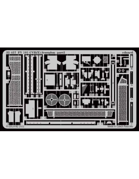 FV 101CVF(T) Scorpion Fotoätzsatz, 1/35 - Eduard Accessories 35457