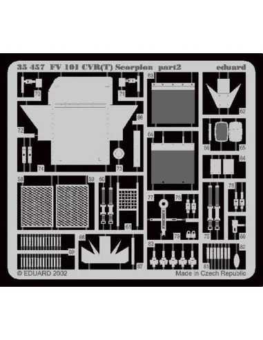 FV 101CVF(T) Scorpion Fotoätzsatz, 1/35 - Eduard Accessories 35457
