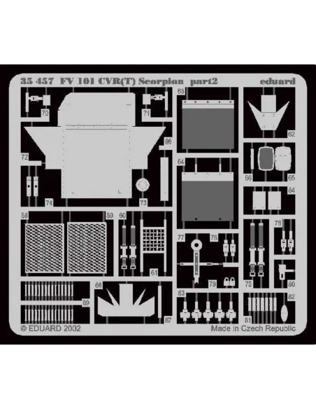 FV 101CVF(T) Scorpion Fotoätzsatz, 1/35 - Eduard Accessories 35457