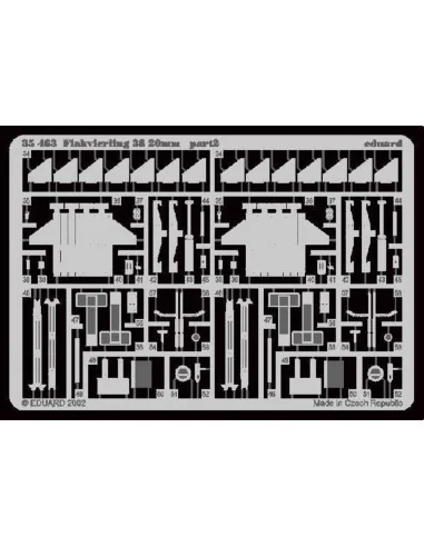 Flakvierling 38 20mm für Tamiya Bausatz, 1/35 - Eduard Accessories ...